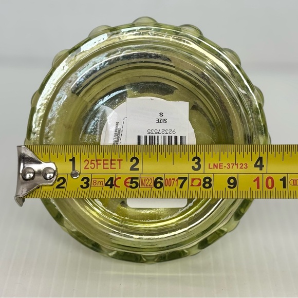 NEW Anthropologie Tree Gold Glass Candle “A” Monogram Balsam Cedarwood 8” - Picture 8 of 8